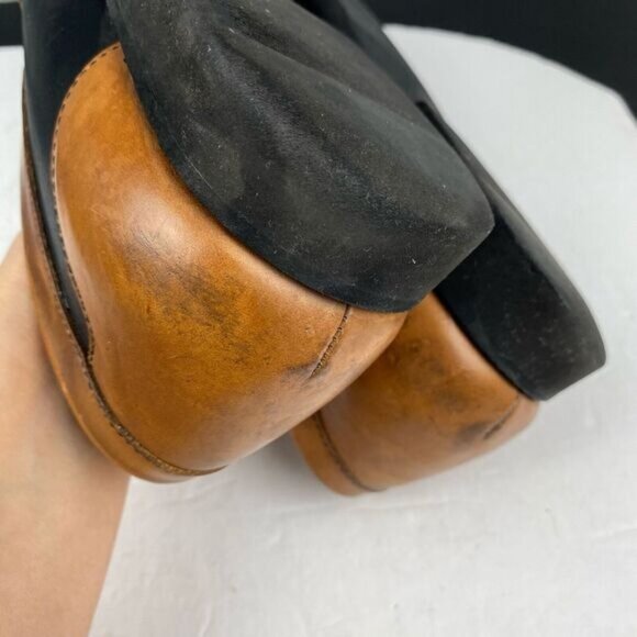 LL Bean Men's Size 10.5M Slip On Loafers Black Brown Leather,Comfort,Preppy - Picture 7 of 16